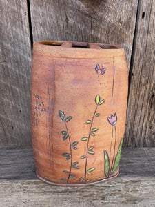 Rustic flower vase